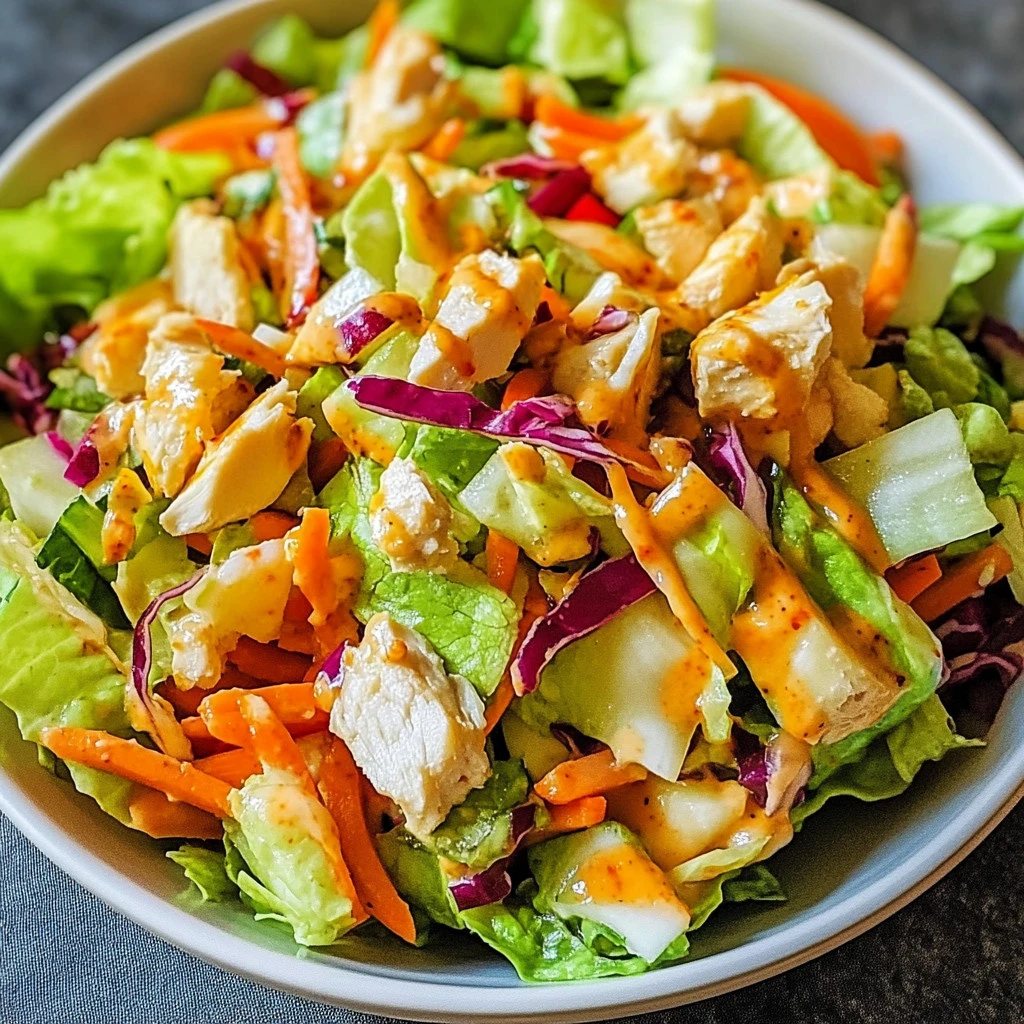 Bowl of addictive zesty salad with fresh vegetables and vibrant colors