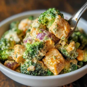 Delicious Bang Bang Broccoli Salad with vibrant ingredients and flavors