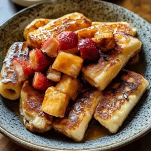 A colorful plate of various breakfast dishes showcasing breakfast delight.