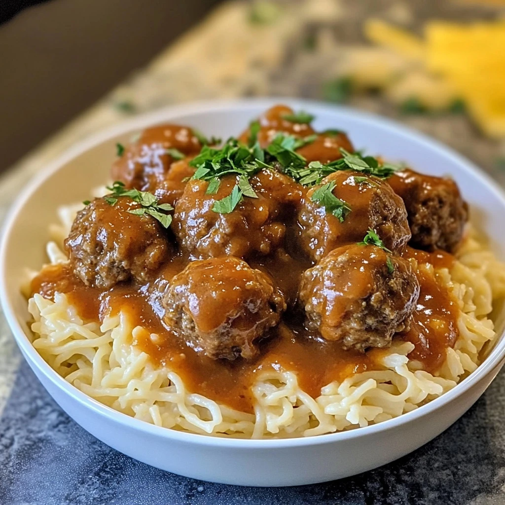 Crock Pot Mississippi Meatballs served in a bowl
