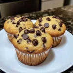 Delicious Jumbo Chocolate Chip Muffins fresh out of the oven