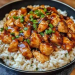 One-Pan Bold Honey BBQ Chicken & Rice recipe plated and ready to eat