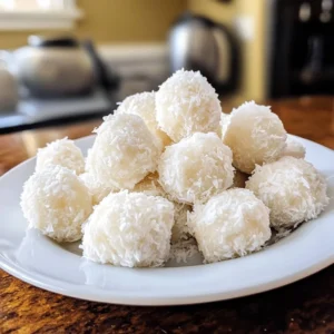 Delicious Pineapple Coconut Snowballs decorated with coconut flakes and pineapple