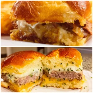 A variety of delicious sliders recipes showcased on a wooden board.