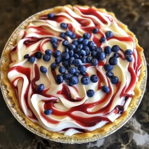 4th of July No-Bake Swirl Pie - a colorful patriotic dessert
