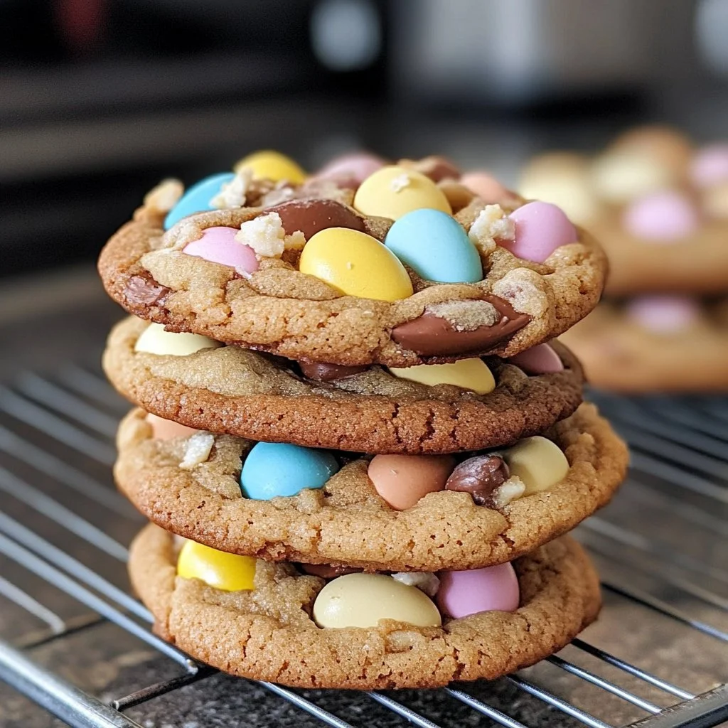 Delicious homemade Cadbury Egg Cookies with chocolate and creamy filling