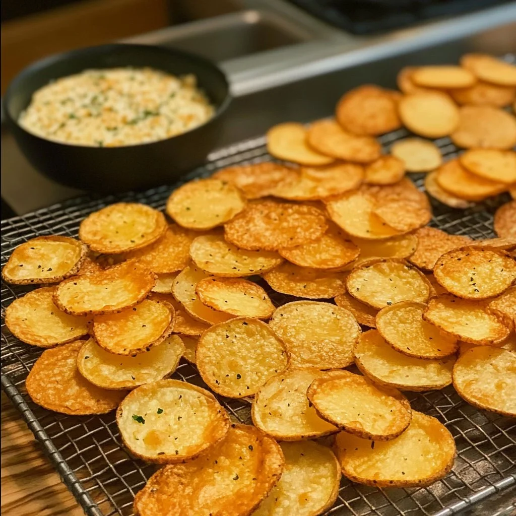 Deliciously crunchy potato chips in a bowl, perfect for snacking.