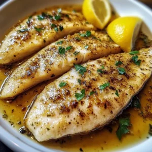 Delicious Garlic Butter Tilapia fillets cooked to perfection