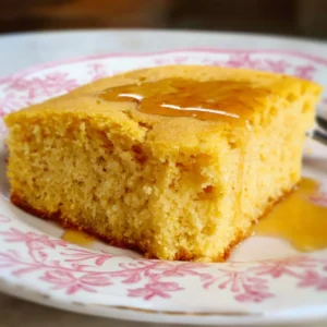 Gluten-free vegan cornbread baked to perfection, golden and fluffy.