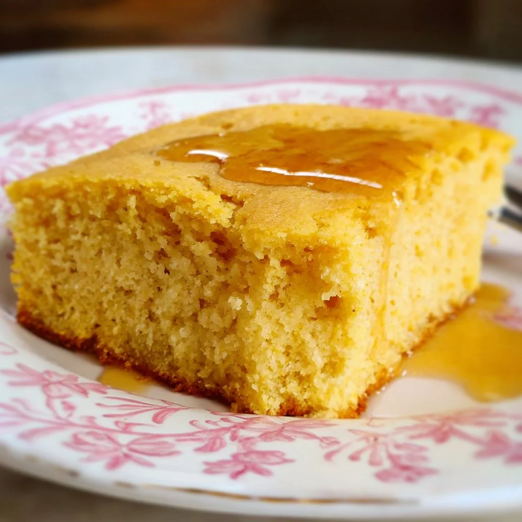Gluten-free vegan cornbread baked to perfection, golden and fluffy.