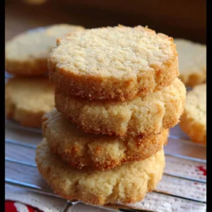 Delicious Keto shortbread cookies on a plate, perfect for low-carb snacks.