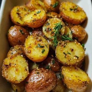 Delicious oven roasted potatoes served in a bowl, perfect for any meal