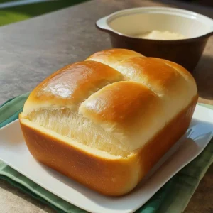 Freshly baked quick homemade bread made in 20 minutes.