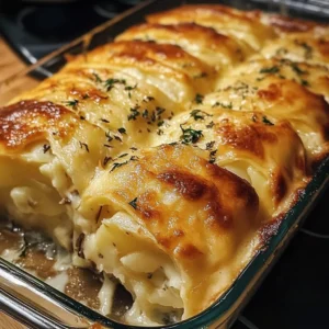 Scalloped Potato Roll, a delicious variation of traditional scalloped potatoes.