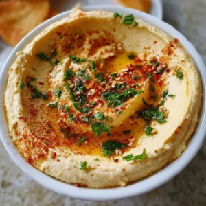 Delicious best homemade hummus recipe served with pita and vegetables