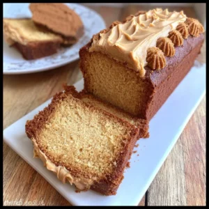 Deliciously baked Biscoff loaf cake with a rich caramel flavor