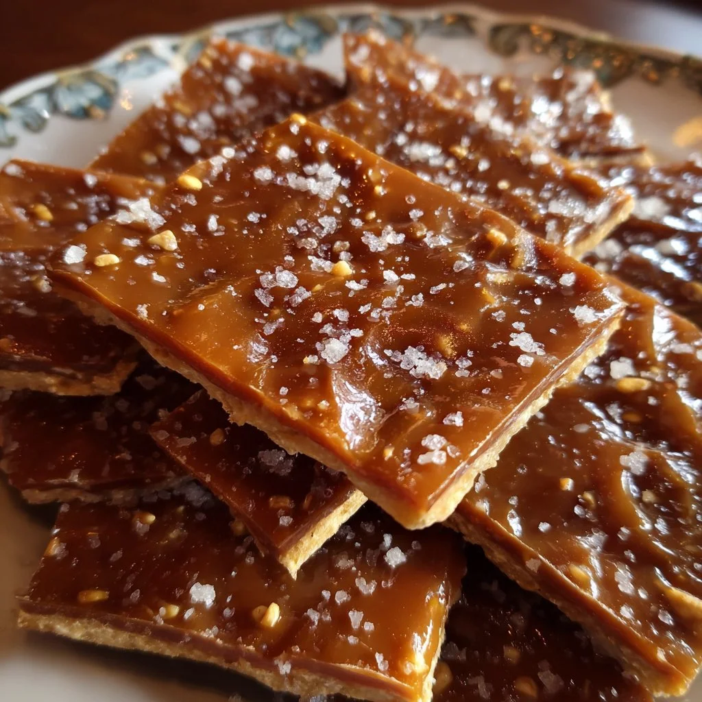 Delicious homemade Christmas crack made with Saltine crackers and toffee