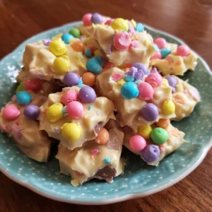 Delicious Easter Crockpot Candy prepared in a slow cooker