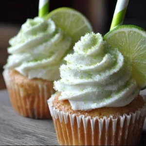 Easy and festive salted margarita cupcakes ready to enjoy.