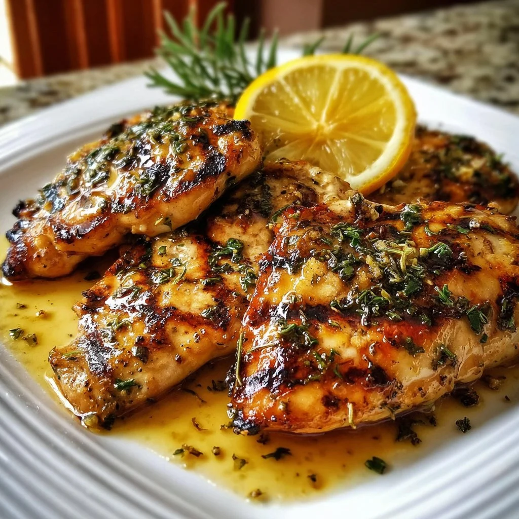 Irresistible grilled citrus chicken with vibrant glaze on a plate