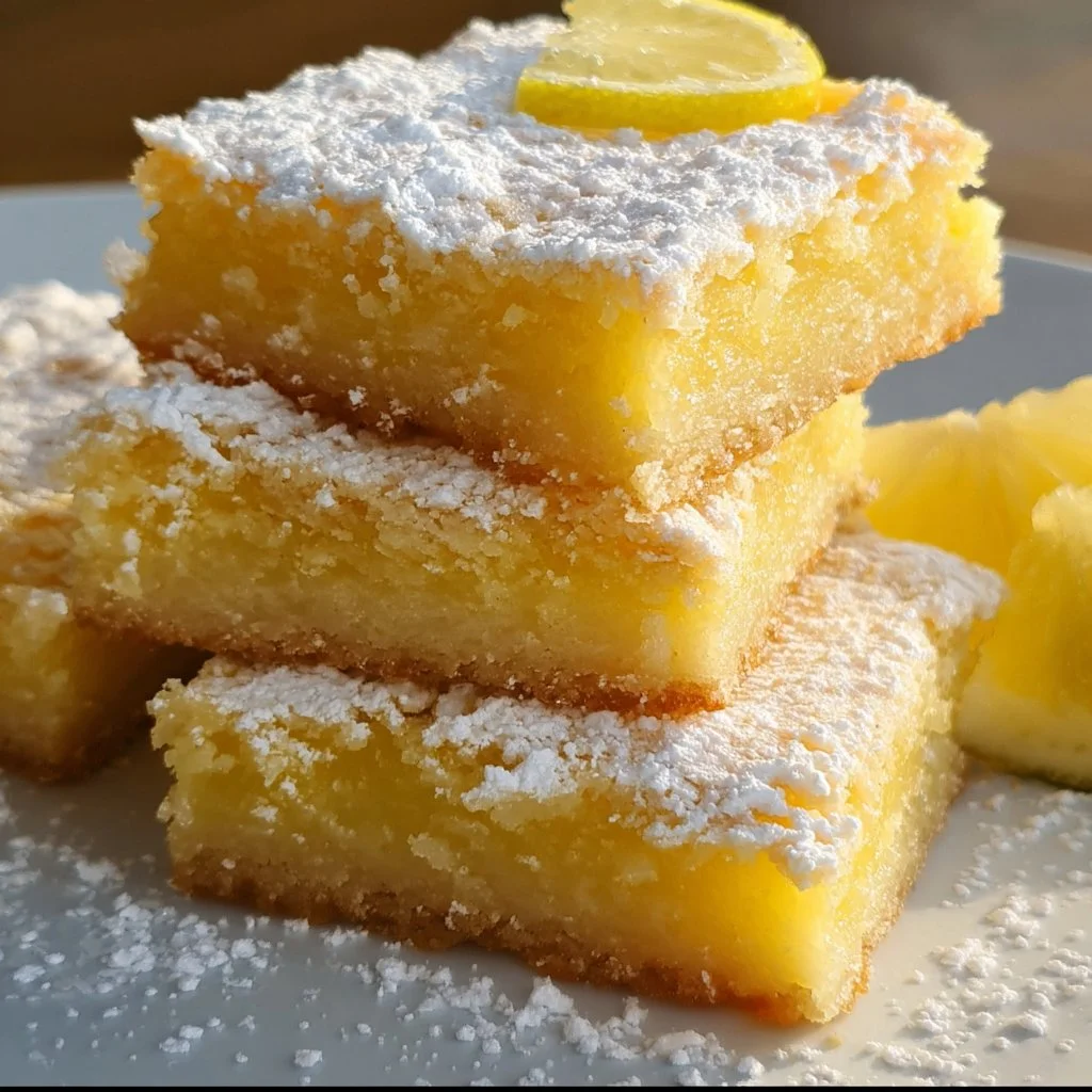 Delicious lemon brownies with a fresh citrus flavor and soft texture