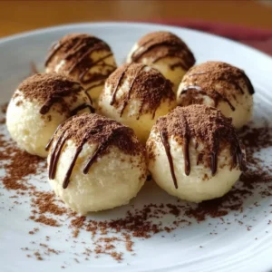 Delicious Tiramisu Truffles with coffee and chocolate flavors