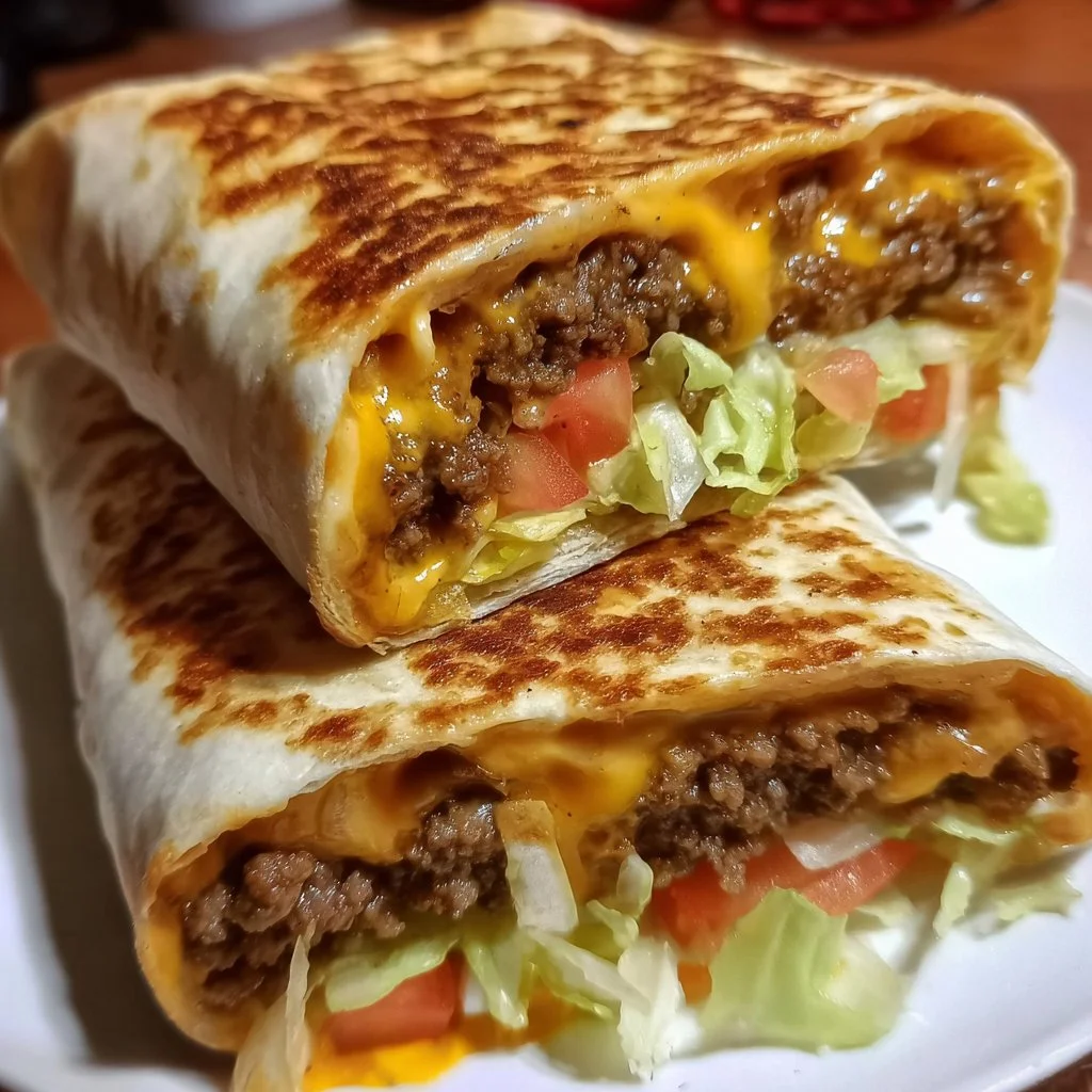 Big Mac Wrap featuring beef patties, lettuce, cheese, and special sauce wrapped in a tortilla.