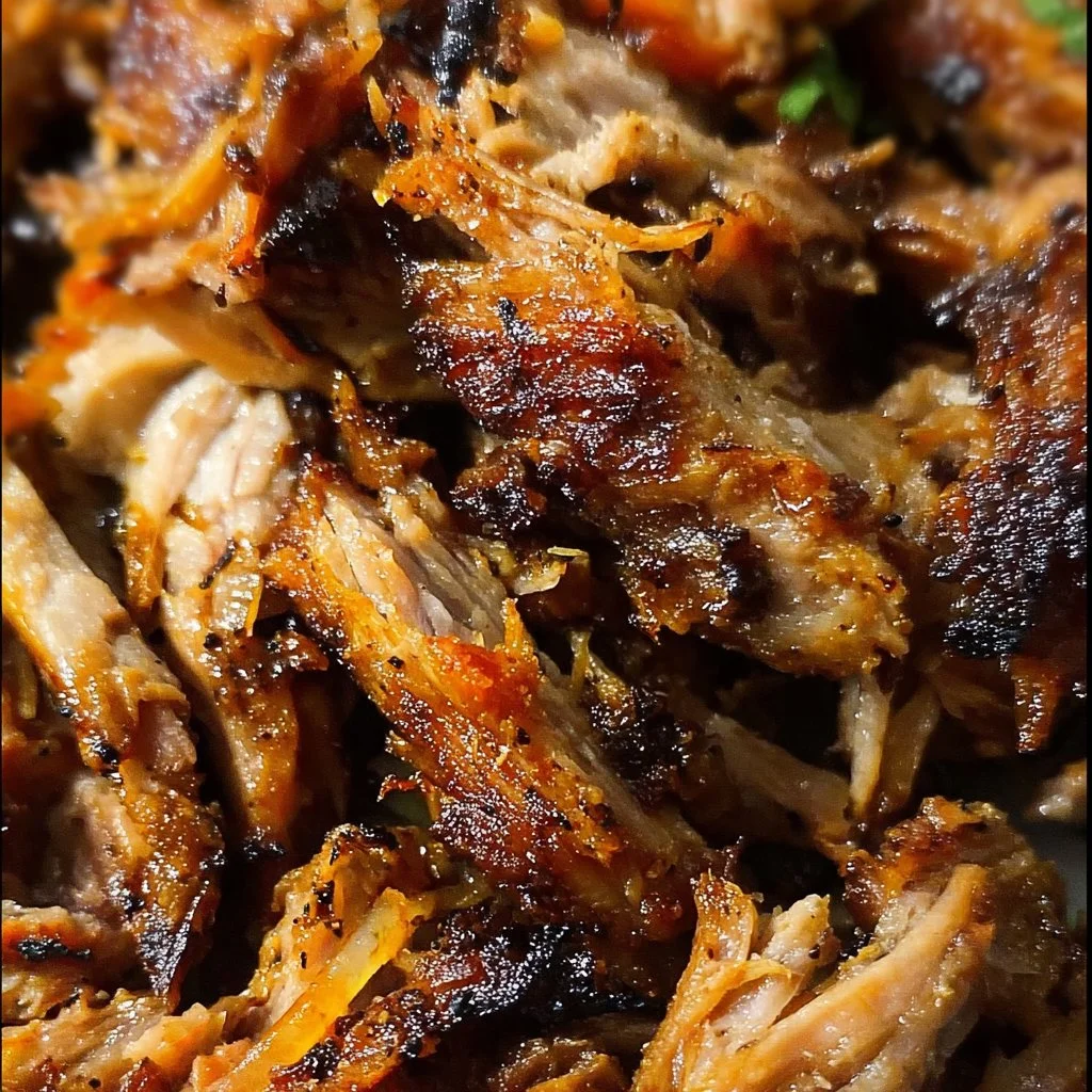 Crispy slow cooker carnitas served with fresh toppings