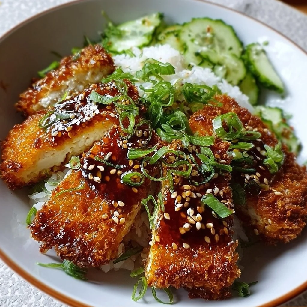 Crispy tofu cutlet served with fresh vegetables and dipping sauce