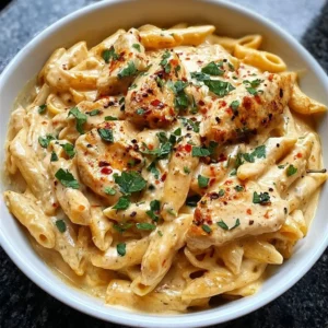Delicious Crock Pot Creamy Cajun Chicken Pasta served in a bowl