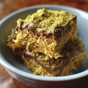 Crunchy Kataifi Dubai chocolate bar with a delicious twist