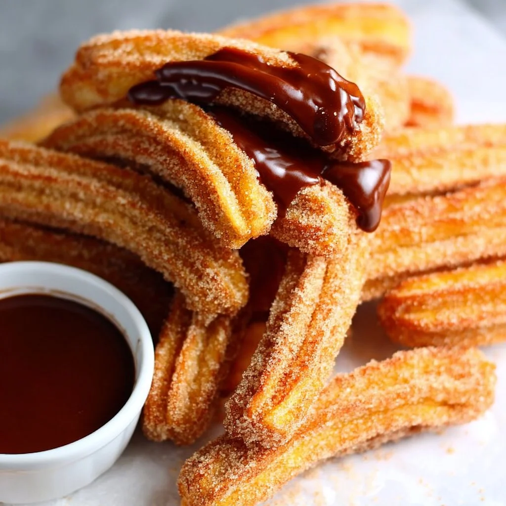 Delicious gluten-free vegan churros dusted with sugar and cinnamon