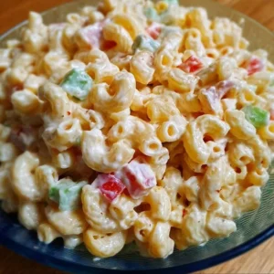 Guy Fieri's creamy and crunchy Mac-Daddi-Roni Salad with pasta and fresh ingredients