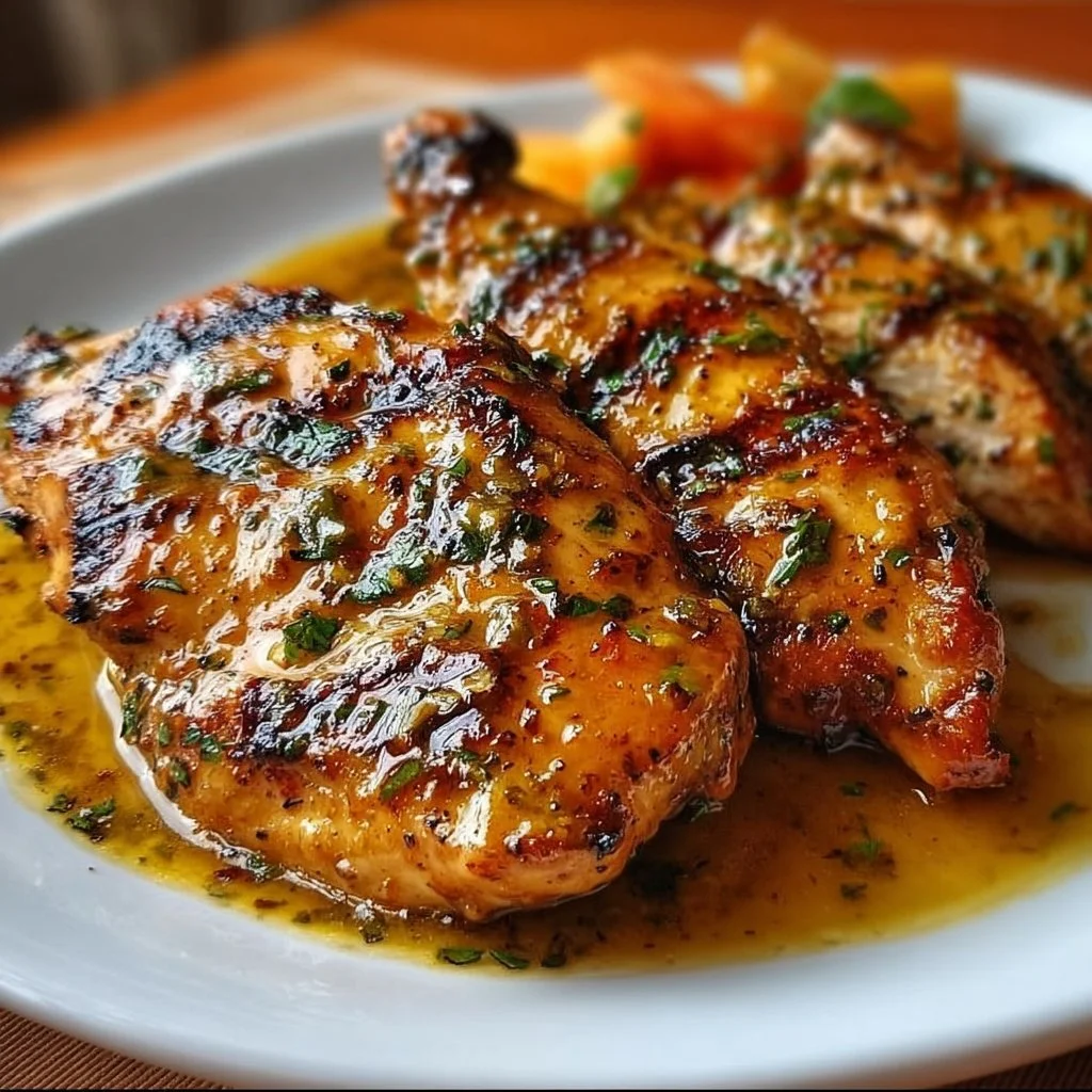 Mustard chicken marinade recipe with flavorful ingredients for grilling