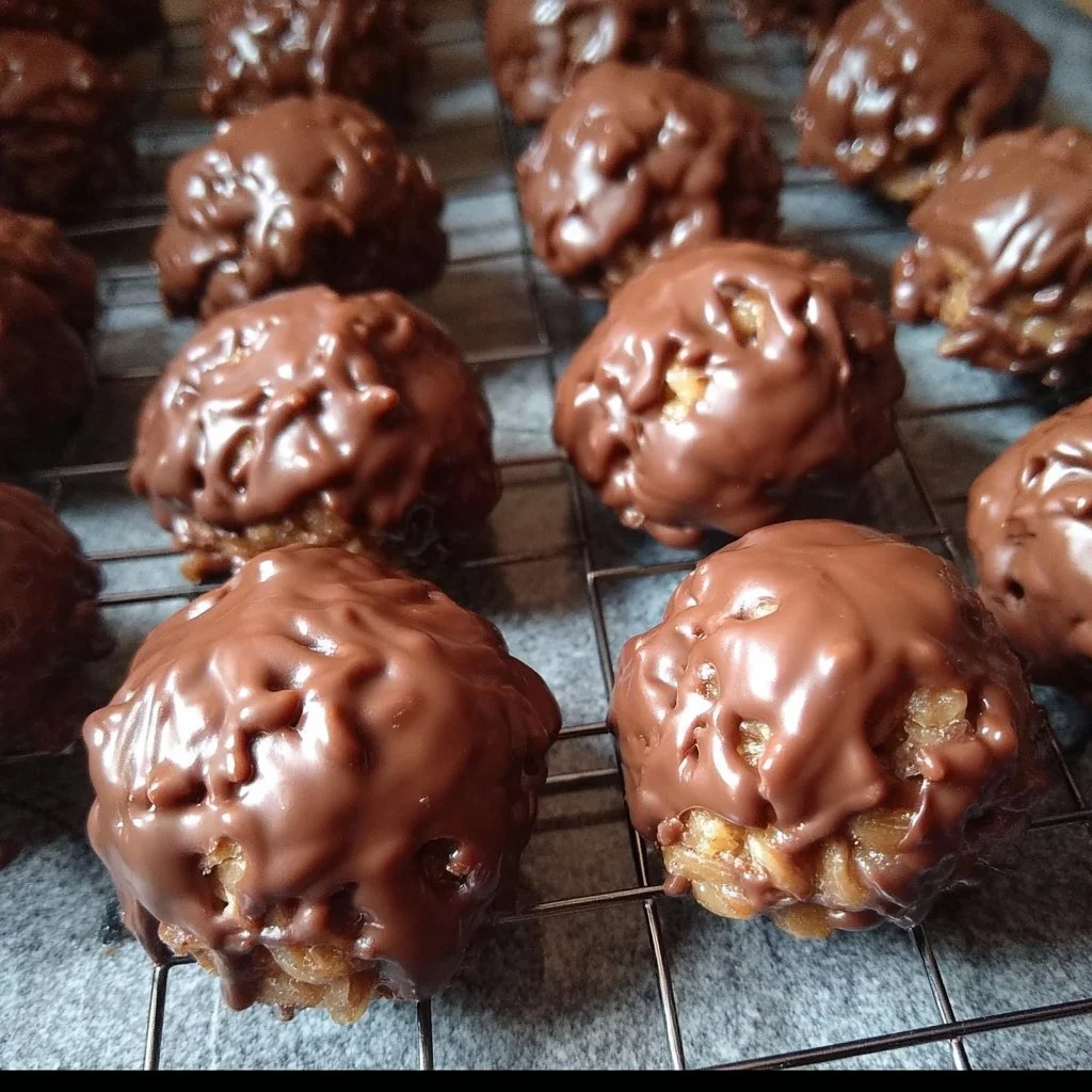 Deliciously crafted Chocolate Rice Krispie Balls ready to enjoy.