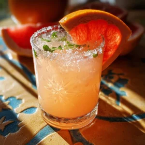Classic Paloma Cocktail garnished with lime and served in a glass