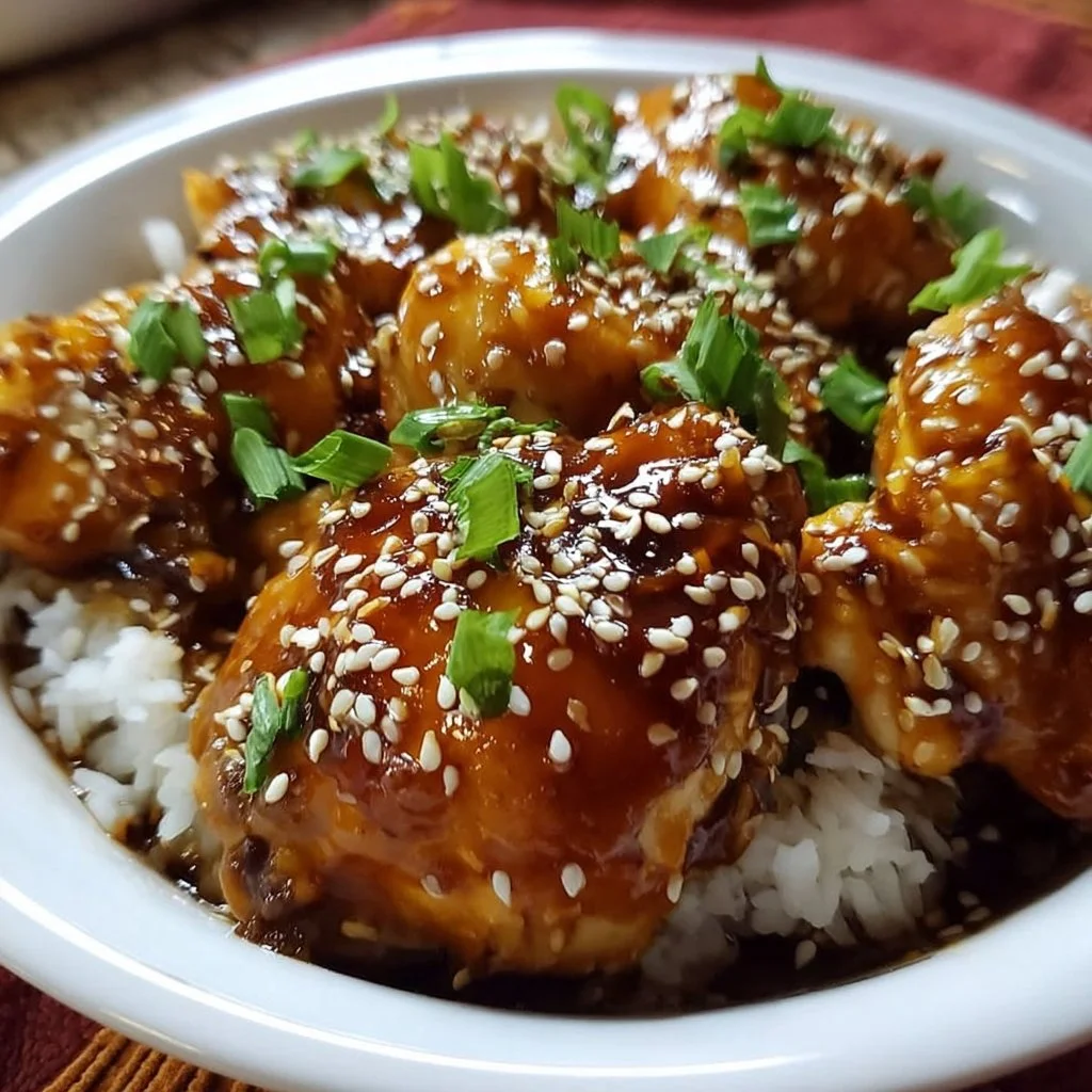 Delicious Crockpot Honey Garlic Chicken dish with a savory sauce and tender meat