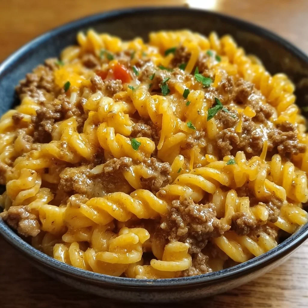 Delicious Easy Hamburger Helper meal served in a bowl