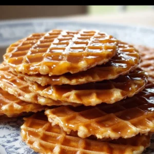 Easy Stroopwafel cookies filled with caramel recipe