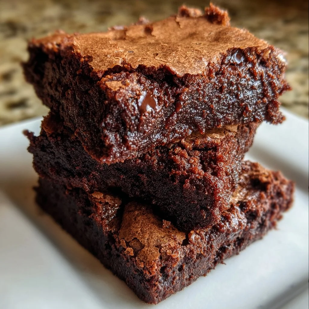 Delicious homemade brownies made from the best brownie recipe, chewy and fudgy.