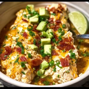 Delicious Keto Crack Chicken served with herbs and spices