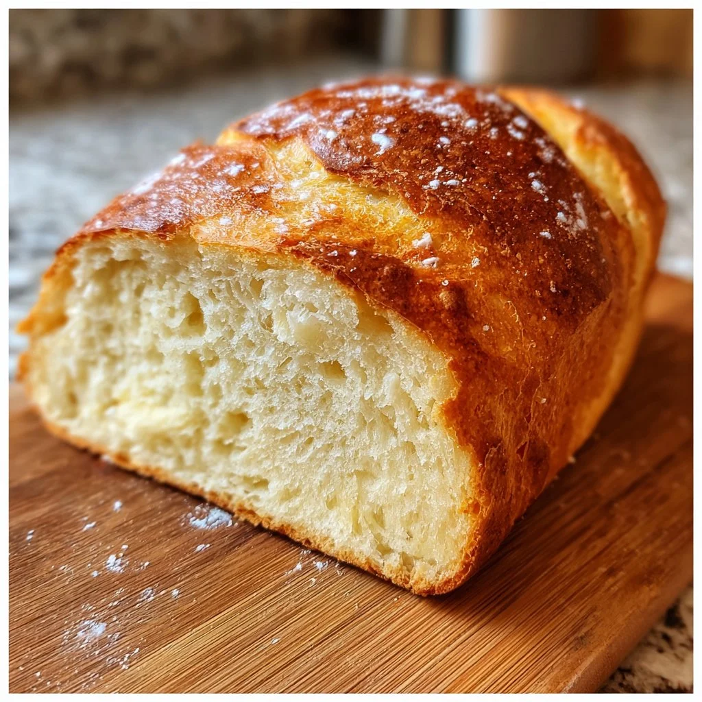 Freshly baked air fryer bread ready to serve in 30 minutes