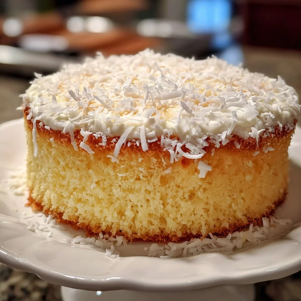 Catch a Husband Cake made with Coconut Milk, showcasing a delectable slice
