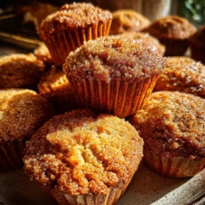 Delicious easy apple cider honey muffins fresh out of the oven