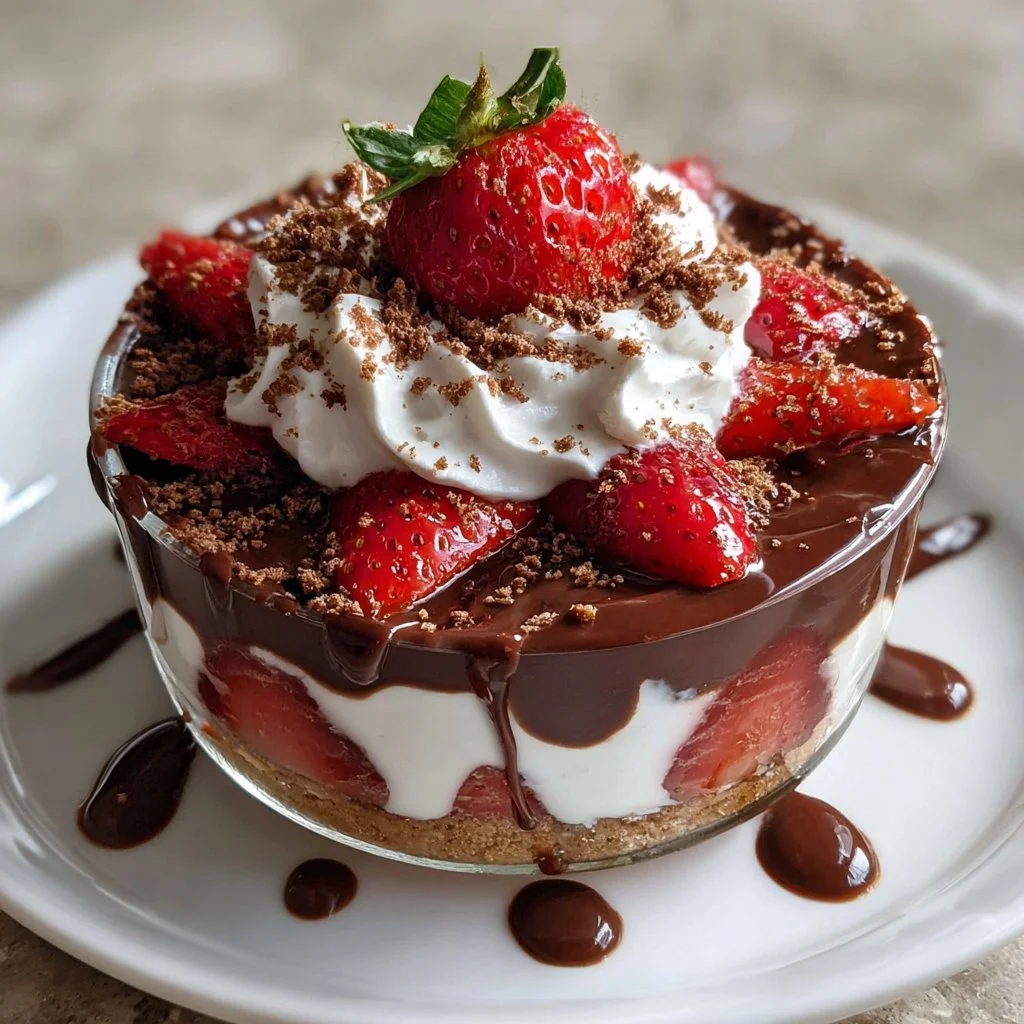 Delicious easy chocolate strawberries on a decorative plate