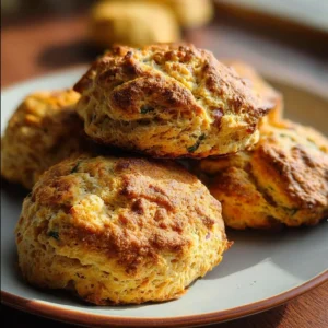 High protein breakfast protein biscuits for a nutritious start to your day.