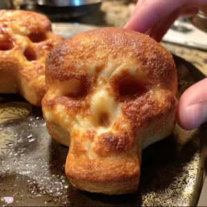 Delicious pizza skulls, perfect for Halloween or any fun gathering.