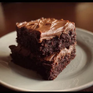 Delicious homemade brownie frosting recipe for chocolate brownies