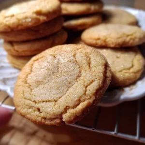 Deliciously baked honey cookies topped with a sprinkle of sugar