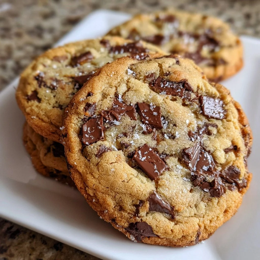 Delicious freshly baked chocolate chip cookies inspired by Jacques Torres recipe.